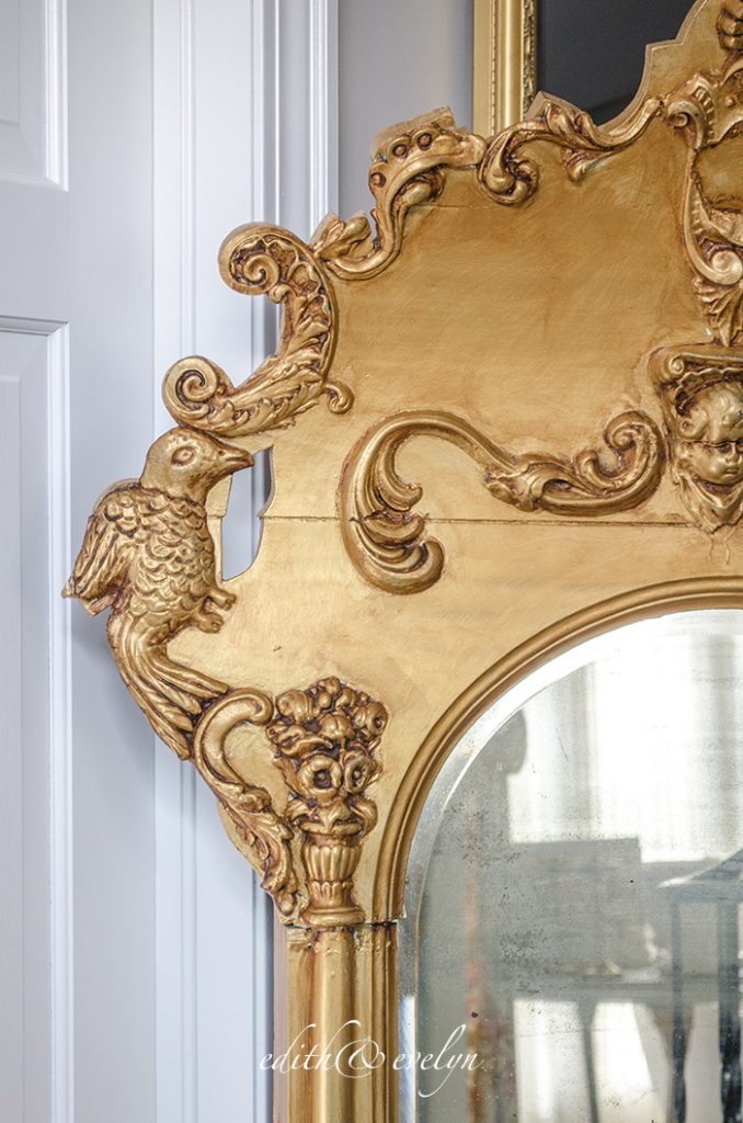 An Antique Pier Mirror | Edith & Evelyn | www.edithandevelynvintage.com