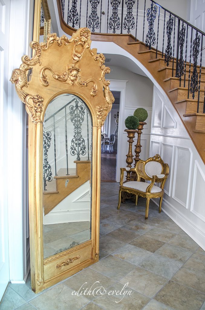 An Antique Pier Mirror | Edith & Evelyn | www.edithandevelynvintage.com