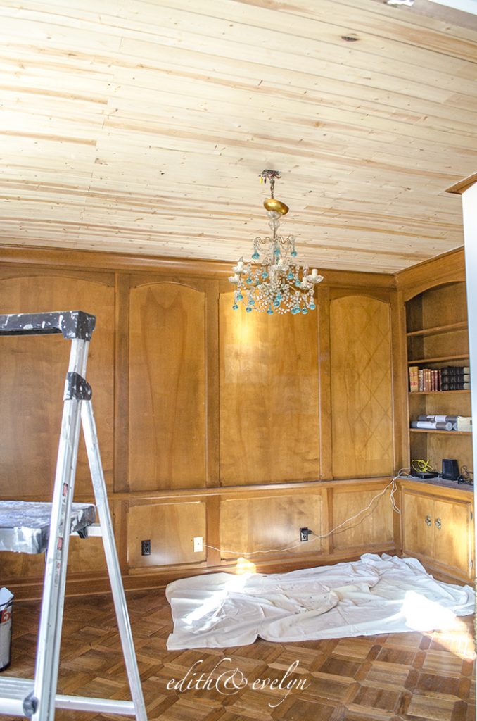 The Study Renovation Has Begun | Edith & Evelyn | www.edithandevelynvintage.com