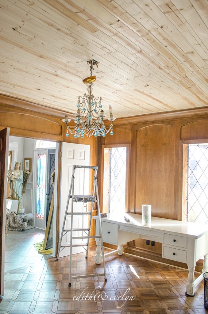 The Study Renovation Has Begun | Edith & Evelyn | www.edithandevelynvintage.com