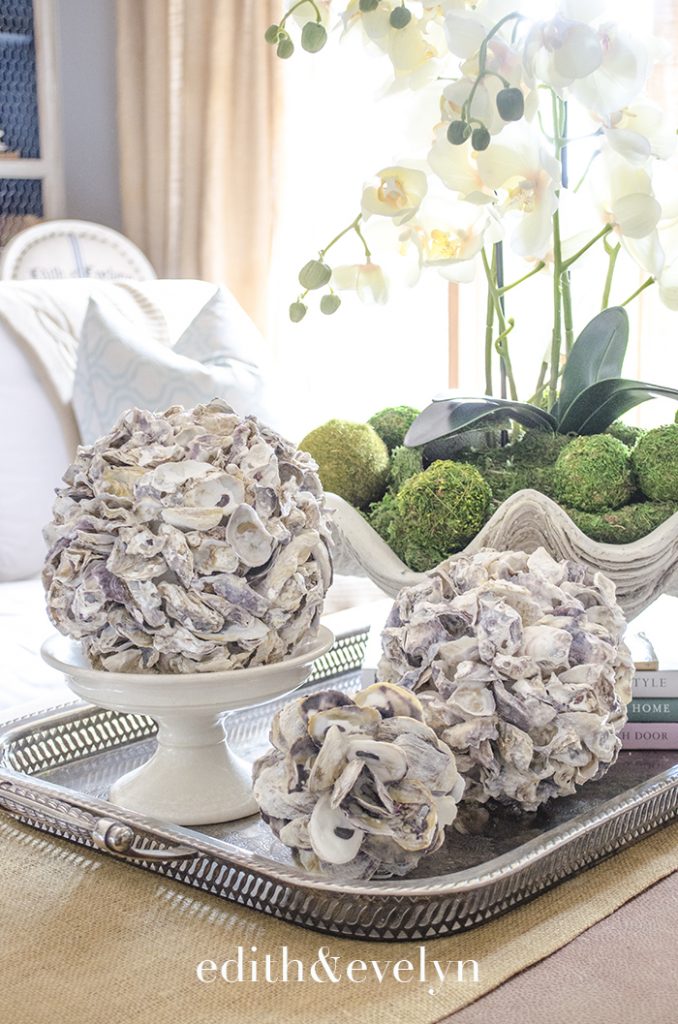 Summer Decorating with Coral and Shells | Edith & Evelyn | www.edithandevelynvintage.com