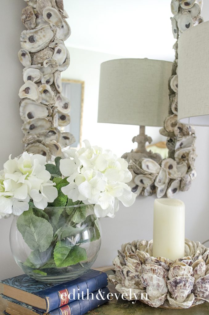 Summer Decorating with Coral and Shells | Edith & Evelyn | www.edithandevelynvintage.com