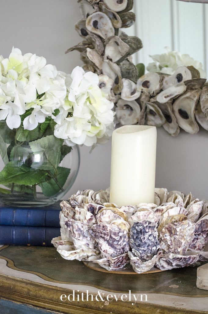 Summer Decorating with Coral and Shells | Edith & Evelyn | www.edithandevelynvintage.com