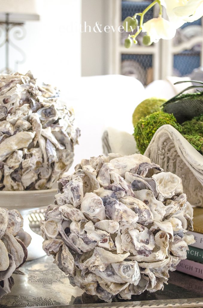 Summer Decorating with Coral and Shells | Edith & Evelyn | www.edithandevelynvintage.com