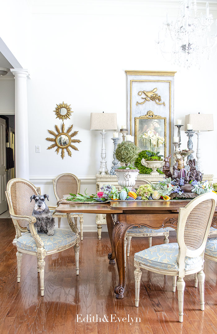 Easter Dining room | Edith & Evelyn | www.edithandevelynvintage.com