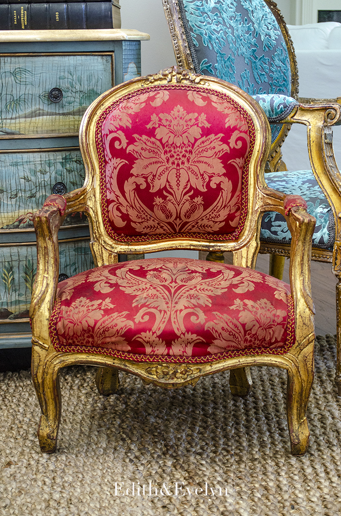 French Child's Chair Makeover and A New Find | Edith and Evelyn | www.edithandevelyn.com